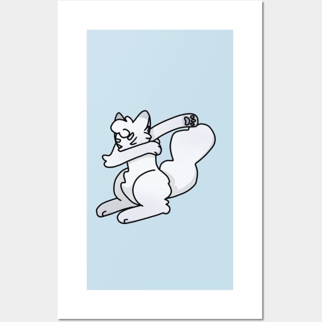 Cloudtail Dabbing Wall Art by ceolsonart